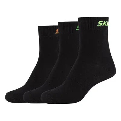 Skechers 3PPK Boys Mech Ventilation Socks Černá