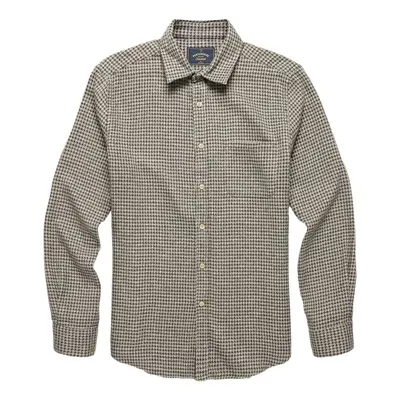 Portuguese Flannel Abstract Pied Poule Shirt - Charcoal Šedá