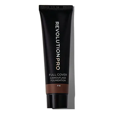 Makeup Revolution Full Cover Camouflage Foundation - F18 Hnědá