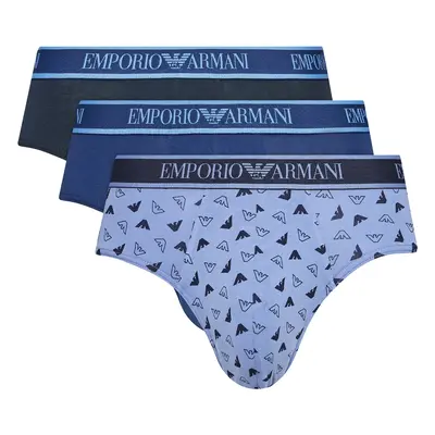 Emporio Armani EA7 3 PACK BRIEF 112132 4F717 Modrá