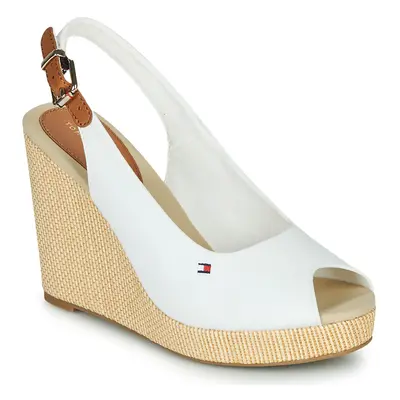 Tommy Hilfiger ICONIC ELENA SLING BACK WEDGE Bílá