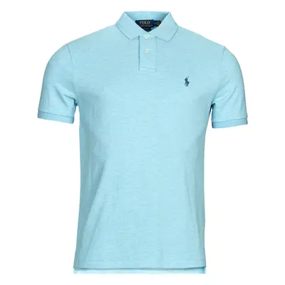 Polo Ralph Lauren POLO COUPE DROITE EN COTON BASIC MESH Modrá