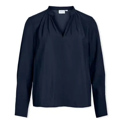 Vila Top Milla L/S - Navy Blazer Modrá