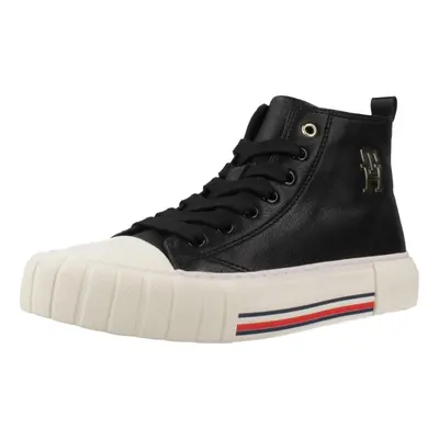 Tommy Hilfiger HIGH TOP LACE-UP SNEAKER Černá