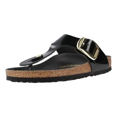 Birkenstock GIZEH NATURAL BUCKLE Černá