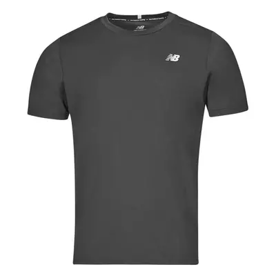 New Balance CORE RUN SHORT SLEEVES Černá