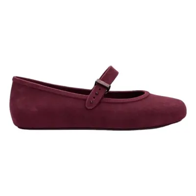 Melissa Soft Ballerina Velvet Fem - Red Bordó