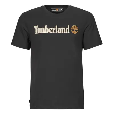 Timberland Linear Logo Short Sleeve Tee Černá