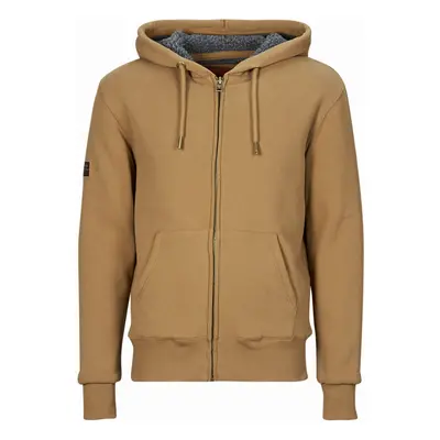 Superdry HOODED ZIP Hnědá