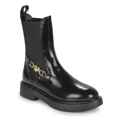 Love Moschino NEW CITY LOVE ANKLE BOOT Černá