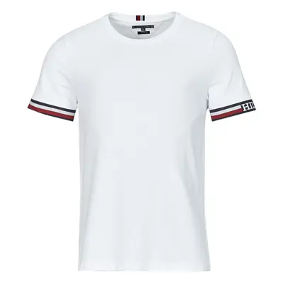 Tommy Hilfiger MONOTYPE BOLD GSTIPPING TEE Bílá