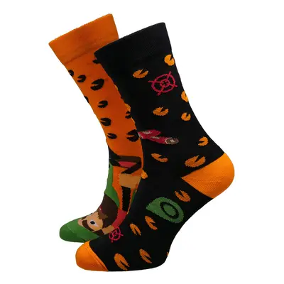 Hesty Socks unisex ponožky Hunter oranžovo-černé ruznobarevne