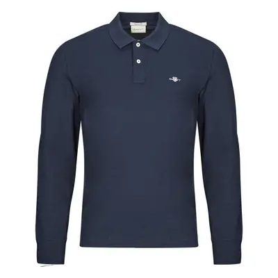 Gant REG SHIELD LS PIQUE RUGGER Tmavě modrá