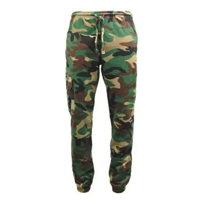 Game Pánské teplákové camo jogger kalhoty Temple Woodland Khaki