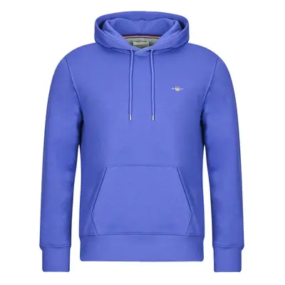 Gant REG SHIELD HOODIE Modrá