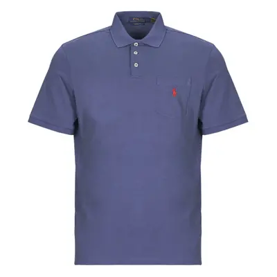 Polo Ralph Lauren POLO EN JERSEY AVEC POCHE Modrá