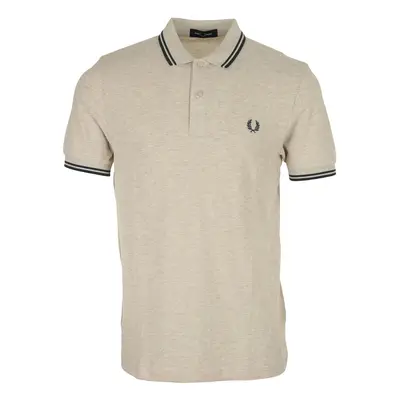 Fred Perry Twin Tipped Shirt Béžová