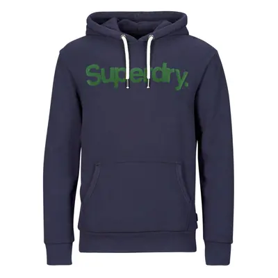 Superdry HOODED CORE LOGO Tmavě modrá