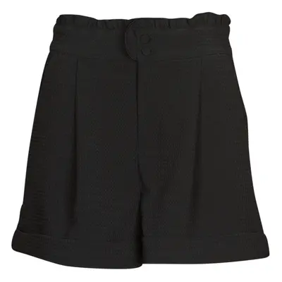 Only ONLROSEMARY HW FRILL WAFFLE SHORTS PNT Černá