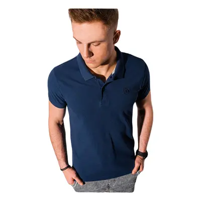 Ombre Pánské basic polo tričko Douglas navy Tmavě modrá