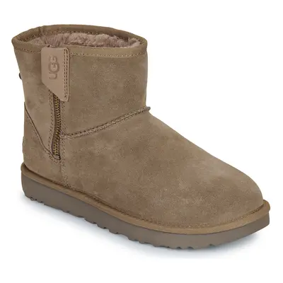 UGG CLASSIC MINI BAILEY ZIP Hnědá