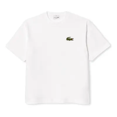 Lacoste T-Shirt Loose Fit - White Bílá