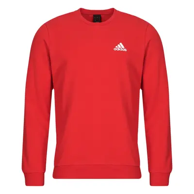 adidas FEELCOZY ESSENTIALS FLEECE SWEATSHIRT Červená