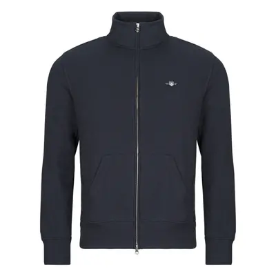 Gant REG SHIELD FULL ZIP SWEAT Tmavě modrá