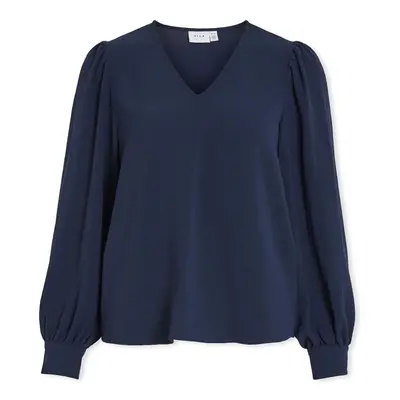 Vila Top Gaja L/S - Navy Blazer Modrá