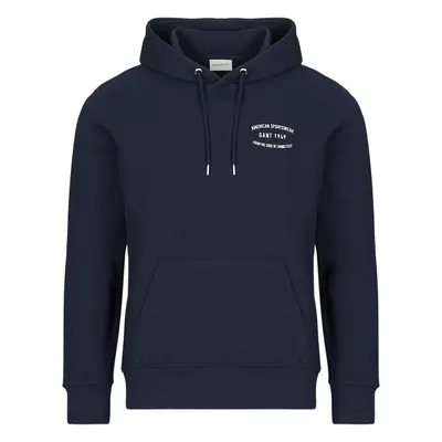 Gant SMALL GRAPHIC SWEAT HOODIE Tmavě modrá