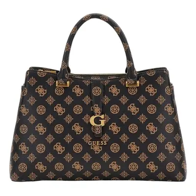 Guess KUBA TRI COMPARTMENT SATCHEL Černá