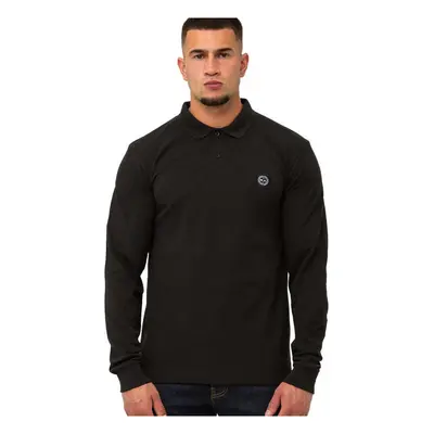 Marshall Artist Siren Long Sleeve Polo Shirt Black Černá