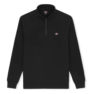 Dickies Sweat Oakport Quarter Zip - Black Černá