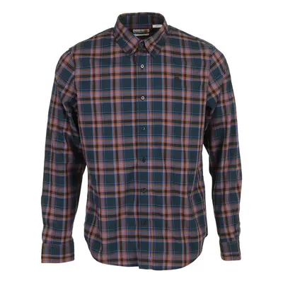 Timberland Stretch Poplin Check Shirt Angora Yd Modrá