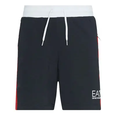 Ea7 Emporio Armani Summer Block Jersey Shorts Night Blue Bílá