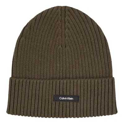 Calvin Klein Jeans CLASSIC COTTON RIB BEANIE K50K512362 Zelená