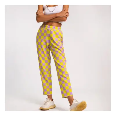 As Deolindas Trousers Vicky - Yellow/Lilac Fialová