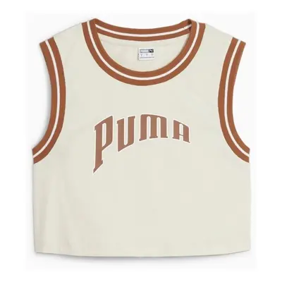 Puma GRAPHIC CROPPED TEE Bílá