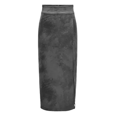 Only ONLPARIS FAUX SUEDE HW SKIRT OTW 15330036 Šedá