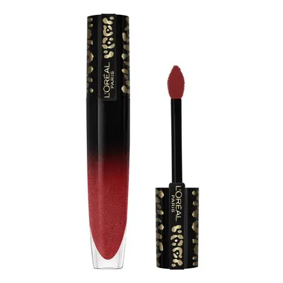 L'oréal Signature Lacquered Liquid Lipstick - 321 Be Fiery Červená