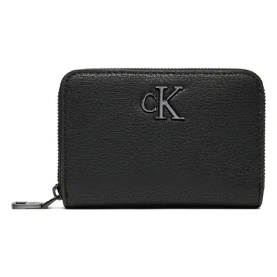 Calvin Klein Jeans MINIMAL MONOGRAM MED ZIP AROUND K60K612262 Černá