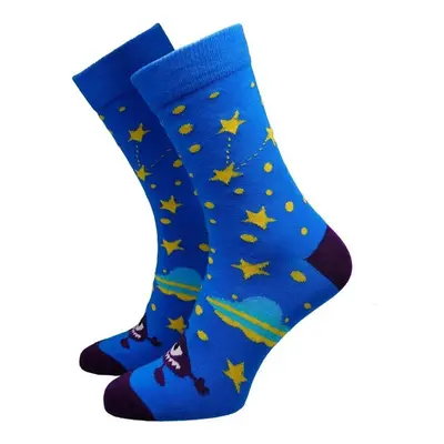 Hesty Socks unisex ponožky Ufo tmavě modré Tmavě modrá