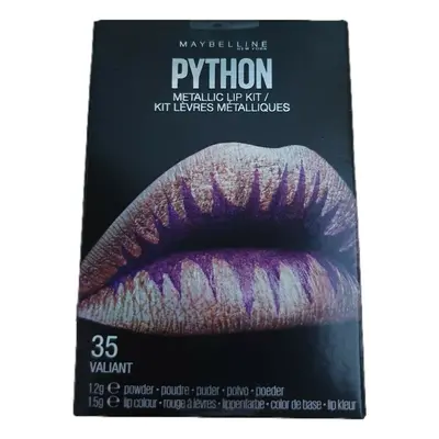 Maybelline New York Python Metallic Lipstick Kit - 35 Valiant