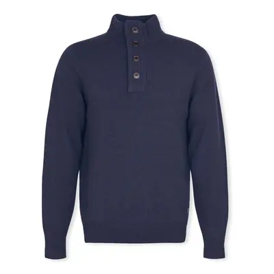 Barbour Patch Half Zip Knit - Navy Modrá