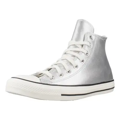 Converse CHUCK TAYLOR ALL STAR METALLIC LEATHER Stříbrná