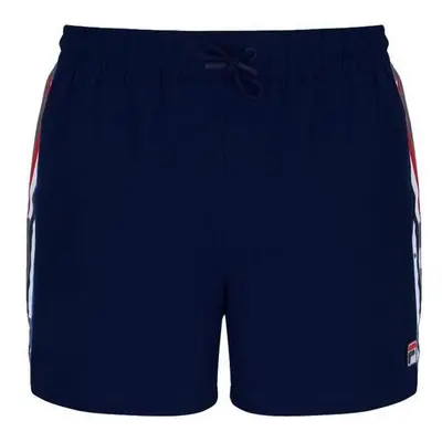 Fila Harold Stripe Print Panel Shorts - Navy Modrá