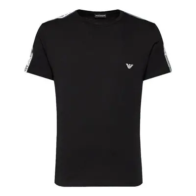 Emporio Armani Lounge Eagle Tape T-Shirt - Black Černá