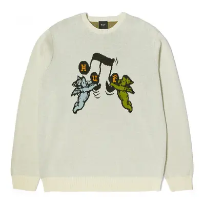 Huf Pull song intarsia Béžová