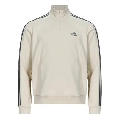 adidas Essentials Fleece 3-Stripes 1/4-Zip Sweatshirt Béžová