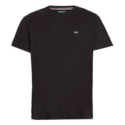 Tommy Jeans Slim Jersey Crew T-Shirt Black Černá